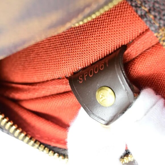 LOUIS VUITTON Nolita Hand Bag Damier Ebene Leather Brown France N41455 45FA611 - Picture 10 of 15